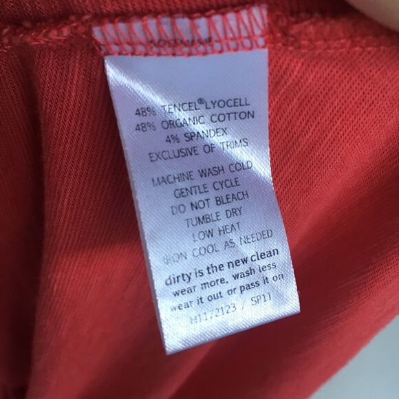 Toad & Co Rosemarie Dress Women S Coral Organic Cotton Scoop Neck Pockets Casual - Picture 6 of 12